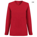 Gn1535 Yak and Wool Blended Round Neck Pullover for Women