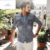 New Style Casual Slim Long Sleeves Men Denim Shirts by Fly Jeans