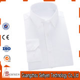 Men White Formal Business Dress Shirt of Cotton