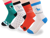Custom Fashionable Cartoon Jacquard Sock in Various Designs and Sizes
