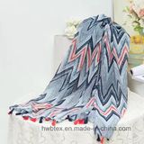 Elegant Cheap Polyester Chiffon Silk Screen Printed Fashion Scarf (HWBPS21)