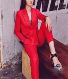 Made to Measure Fashion Stylish Ladies Red Suit L51626