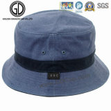 Famous Leisure Casual Microfiber Blue Bucket Hat with Middle Straps