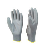 13 Gauge Gray Nylon PU Coated Knit Gloves