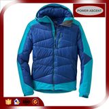 2015 Mens Contrast Color Patch Blue Winter Down Jacket