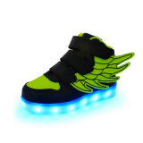 USB 7 Light Color Fashion Pink Angel Wings LED Shoes