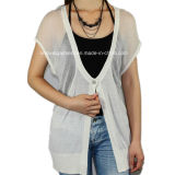 Women Knitted V Neck Short Sleeve Fashion Clothes (11SS-006)