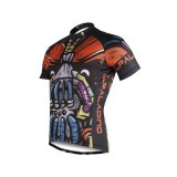 Funny Cartoon Designs Men's Breathable Short Sleeves Cycling Jersey