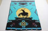 100% Polyester Printed Fleece Blanket with Native Design