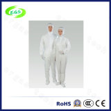 White ESD Work Garment with Cap (Leg Opening Design) (EGS-PP22)