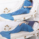 Adult Thick Mermaid Tail Blanket Acrylic Knitted Mermaid Blanket