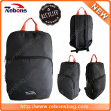 Black Portable Waterproof RPET Everyday Bag Laptop Backpacks Made From Recycled Pet Bottles