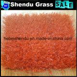 Red Artificial Grass Carpet for Kindergarten 30mm