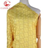 Yellow Color African Swiss French Lace Fabric for Party Dress