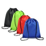 Promotion Polyester/Nylon Drawstring Backpack Bag for School Home Travel/Sport Storage