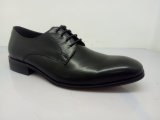 Classic Mens Lace Leather Shoes Black (NX 545)