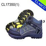 PU Leather Men Outdoor Hiking Safety Shoes with Rubber Sole