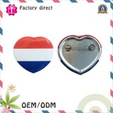 Heart Shape Custom Badge for Clothes Decoration Promotion Gift