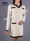 Ladies Cashmere Long Pullover with Porket