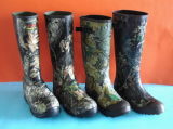 Camo Hunting Rubber Rain Boots, Camo Rubber Boots, Hunting Boot