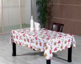 PVC Printed Tablecloth with Flannel Backing (TJ0236-A)