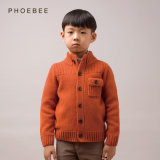 100% Lambswool Orange Children Coat for Boys