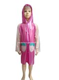 Pearl Color Children Long PVC Raincoat