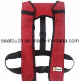 Buoyancy 330lbs Solas Inflatable Lifejacket