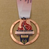 Custom Metal Shiny Gold Marathon Finisher Medal for Events