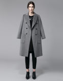 Newest European Design Fashion Women Fashion Winter Wool Long Coat