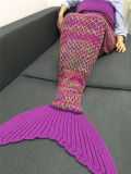 The Latest Design Popular Gradient Color Flannel Fleece Mermaid Tail Blanket