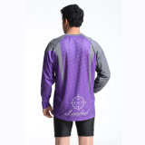 100% Polyester Man's Long Sleeve Sublimation Print T-Shirt