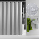 100%Polyester Checks Jacquard Waterproof Bathroom Shower Curtain (02S0017)