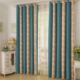 Heat-Insulating Chenille Water Soluble Embroidery Blackout Window Curtain (26W0026)