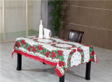 Popular Hot-Sale Christmas Table Cloth Tablecloth PVC Material Printed Tablecover