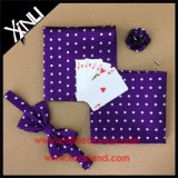 Silk Woven Bow Ties Men with Matching Pocket Square and Brooch