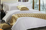 Hotel Collection Bed Sheet Set in White1cm Stripe
