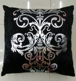 Metallic/Flock Printed Decorative Pillow Metallic Print Cushion (XPL-41)