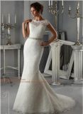 2015 off-Shouder Lace Crystal Brial Wedding Dresses (WD5268)