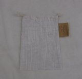 Custom Medium White Drawstring Cotton Gift Bag