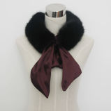 Lady Fashion Faux Fur Scarf with Satin Strap (YKY4341)