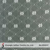 White Satin Net Lace Fabric (M5037)