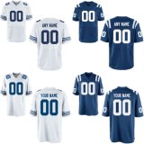 Indianapolis Elite Game Royal Team Color Customized Football Jerseys