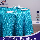 Factory Wholesale Chiffon Rosette Table Cloth for Wedding