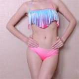 Sexy Rainbow Tassel Bikini Swimwear (SY7605)