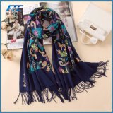 Embroidery Cashmere Scarves Vintage Winter Women Scarf Long Size Shawls
