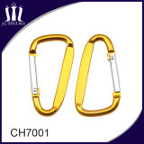 Custom Promotion Flat Metal Key Chain Carabiner Hook