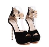 Fashion High Heel Pointed Toe Ladies Dress Shoes (HCY02-199)