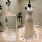 China Lace Mermaid Bridal Evening Wedding Gown Dress