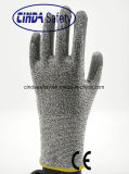 Anti-Cut-5 Polyurethane Palm Coated Safety Working Gloves